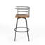 Ensemble de 2 tabourets pivotants Modern, utilisés dans la cuisine et la salle à manger