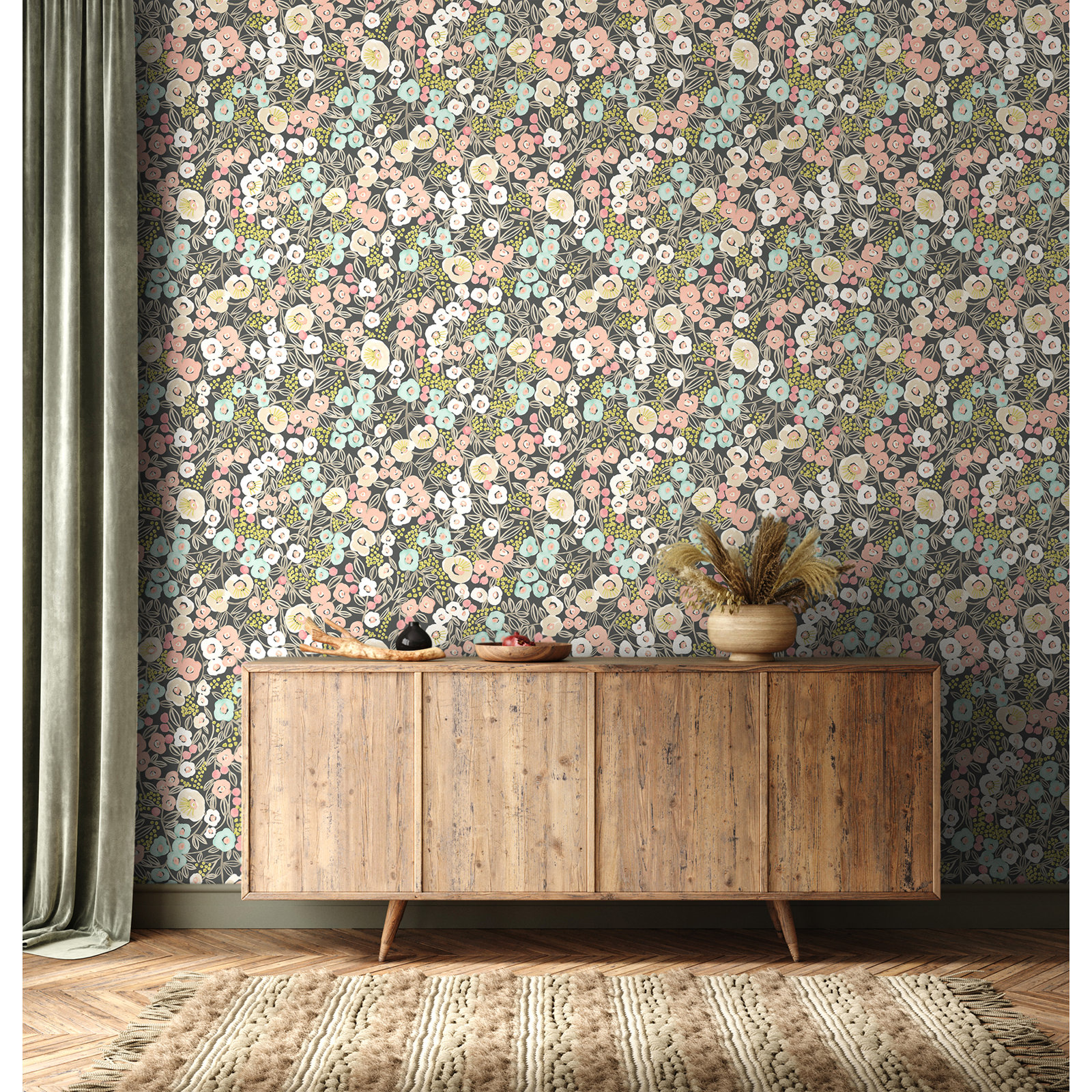 Garden Wallpaper, Pastel