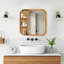 Miroir mural en bois
