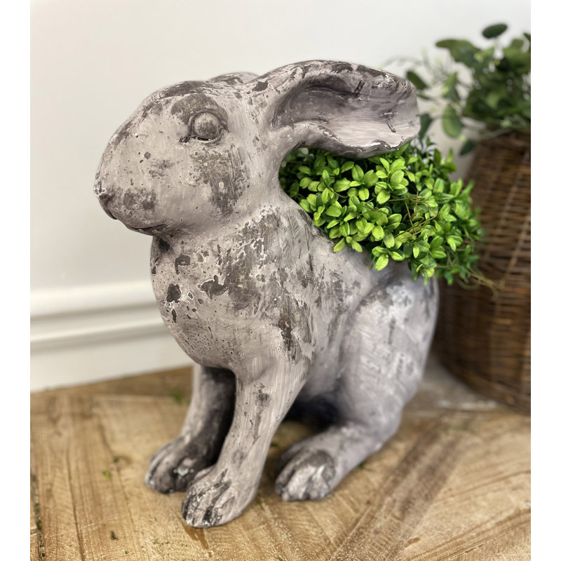 Pot à fleurs en résine, H 15 po x l 15 po x P 8,30 po