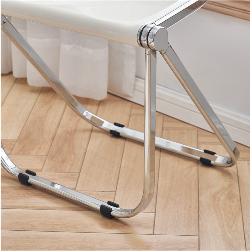 Chaise pliante usagée Home Transparent Ins Retro Office Leisure