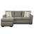 84" Wide Cotton Reversible Sofa & Chaise-1867977561