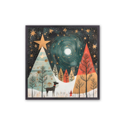 Étoiles de Noël étoilées, reproduction II