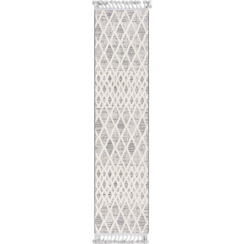 Groton gris / Gray Damion, Runner 2' x 8'