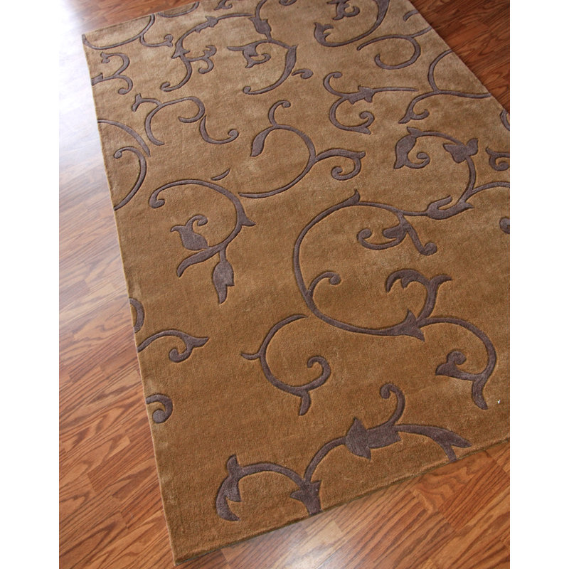 Tapis bleu et brun Sepviva, 7 pi 6 po x 9 pi 6 po