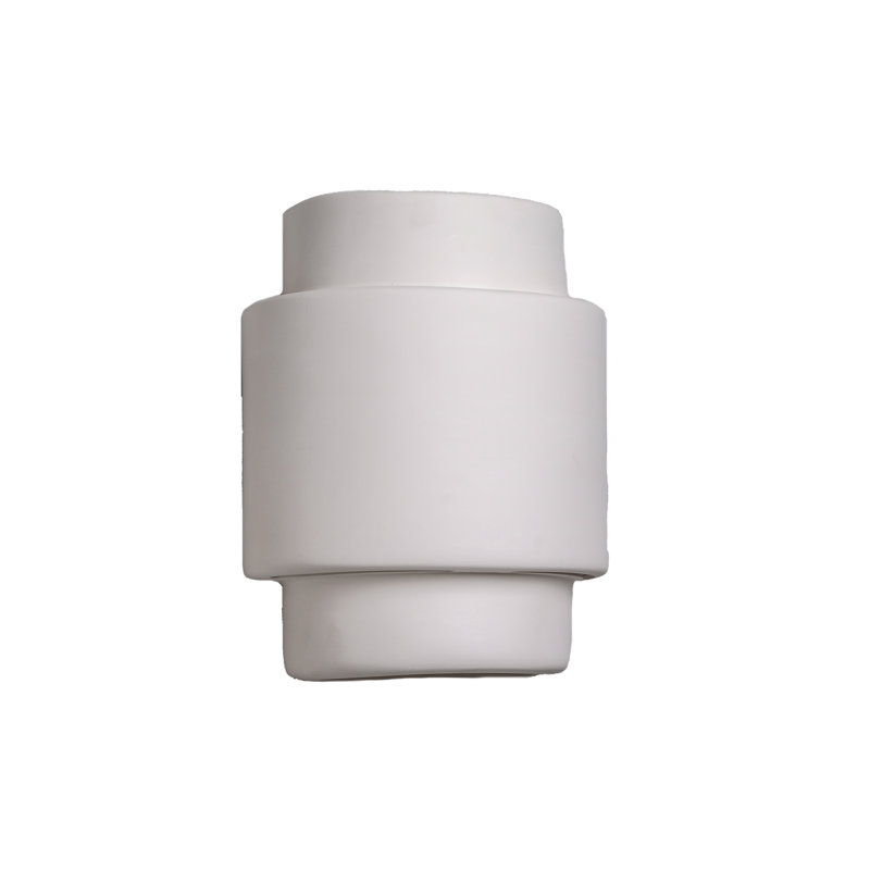Applique murale Chiyeko en céramique, ampoule DEL incluse, Blanc, H 13,5 po x l 10 po x P 6 po