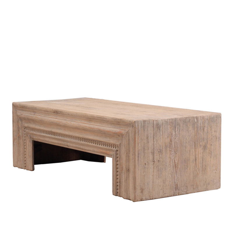 Solid Wood Coffee Table, 17.72" H x 55.12" L x 25.59" W