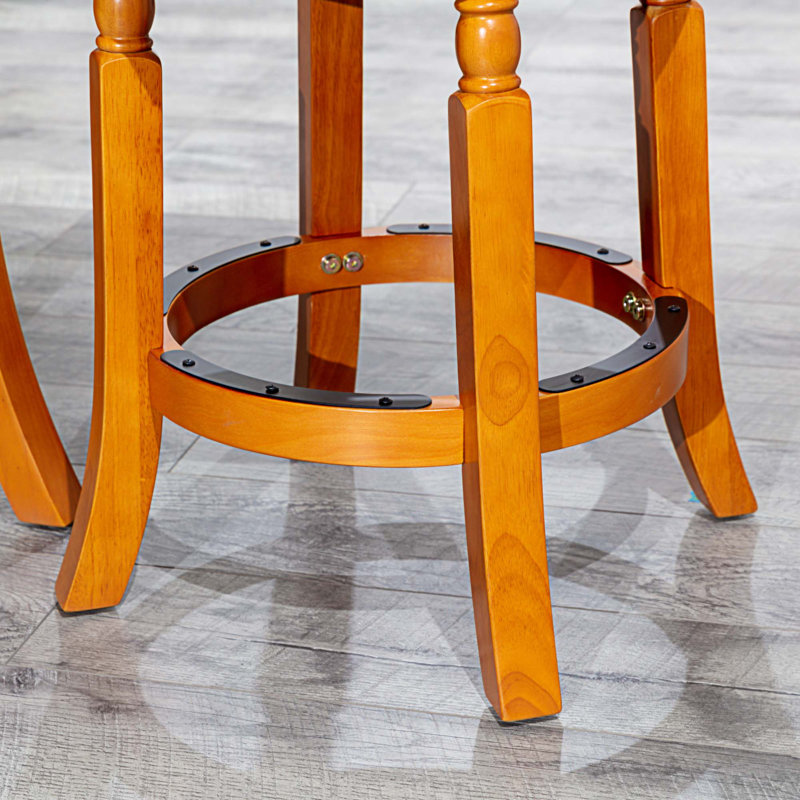 Tabouret de bar Syndra, Tabouret de bar (siège d'une hauteur de 30 po), Naturel, Selle