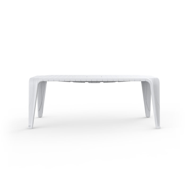 Plastic Side Table, White