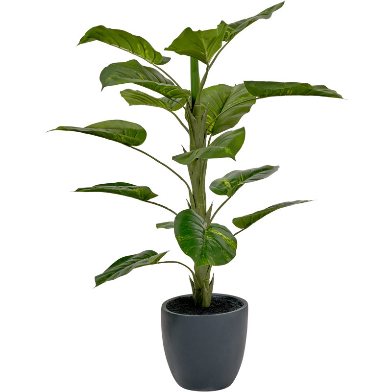 120cm Faux Plant in Cement Pot