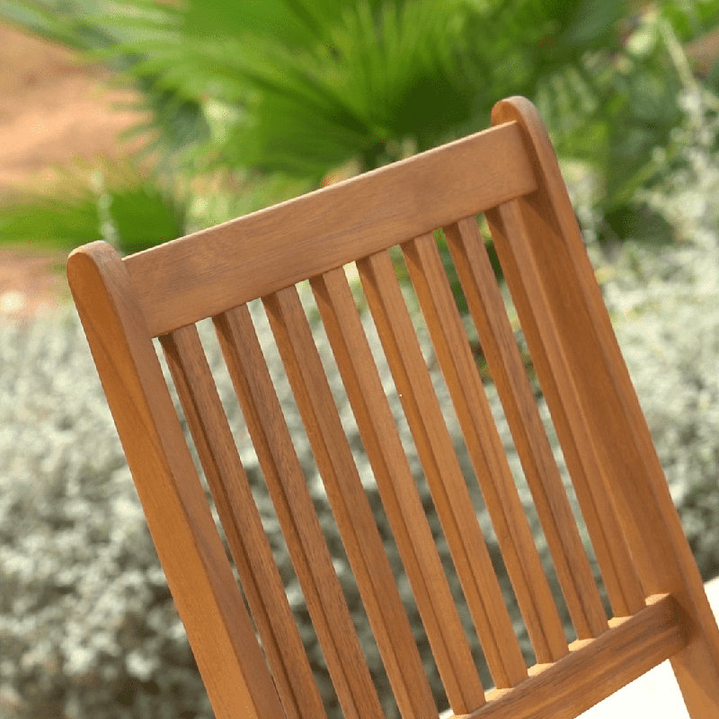 Nayoun Solid Wood Patio Folding Chair Folding Chair Set, 90cm H x 46cm W x 59cm D , No