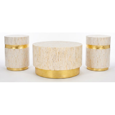 Abba Drum 3 Piece Living Room Set