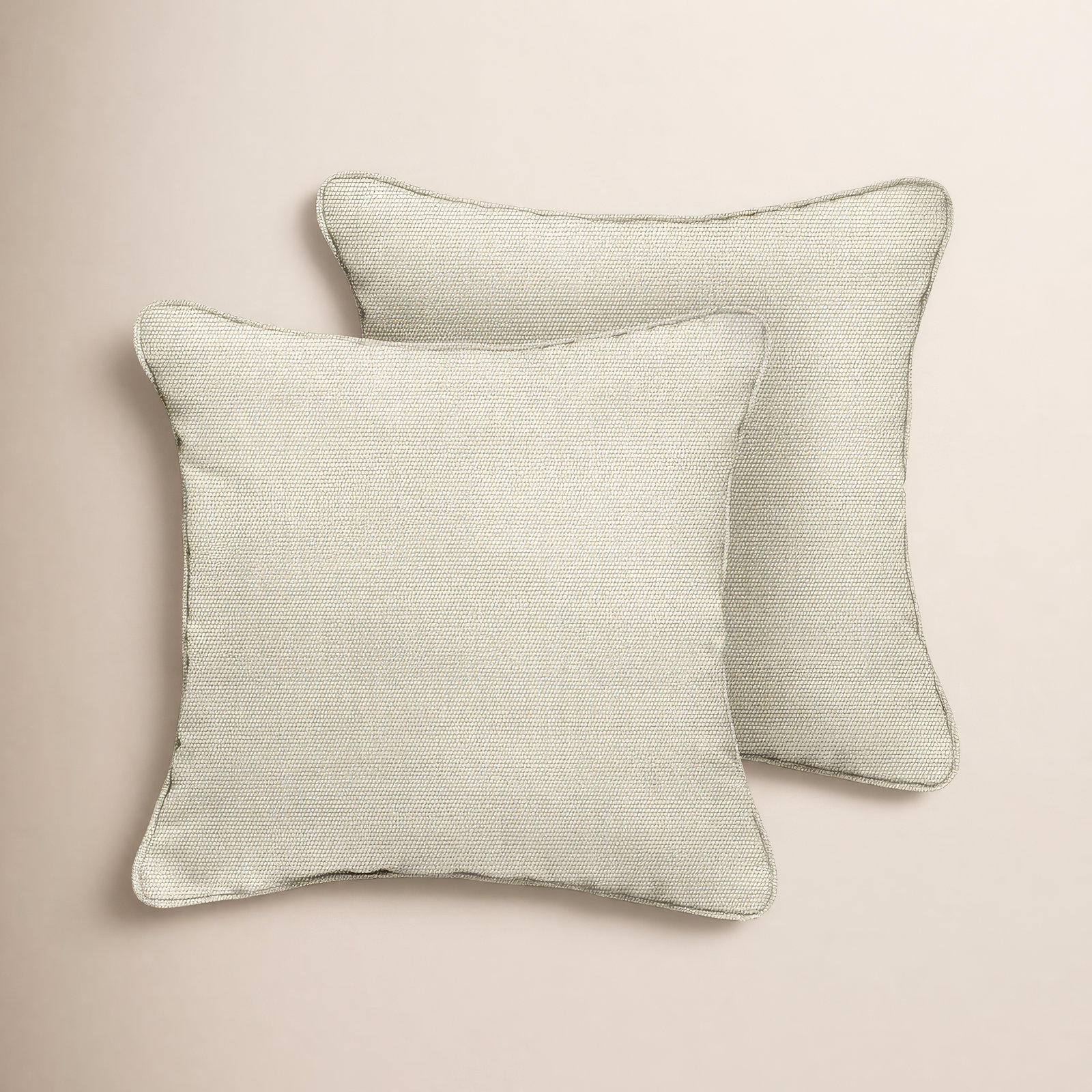 Tinsley Sunbrella® Indoor/Outdoor Throw Pillow, 20" x 20", Cream