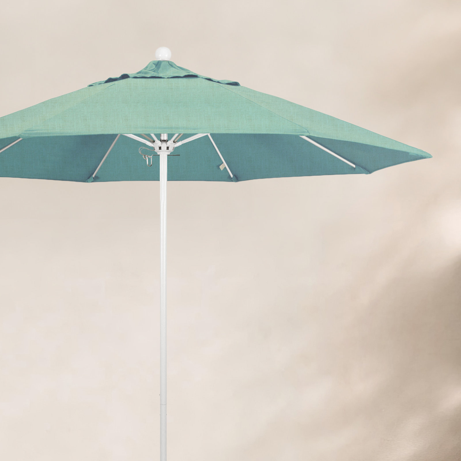 Maria 9' Sunbrella® Umbrella, White, Canvas Spa Sunbrella® Canvas