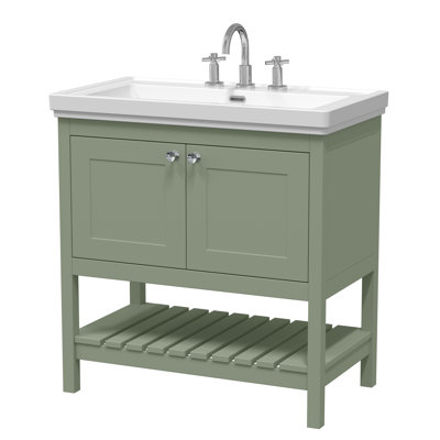 Bexley 830mm Single Bathroom Vanity with Integrated Fireclay Basin