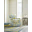 Concentric Geometric Handmade Tufted Wool Blue/Green/Yellow Area Rug-12311673