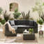 Miacomet Modular PE Rattan Garden Sofa Set and Table for Modern Gardens and Patios (Cover Included)-716815925-759147931