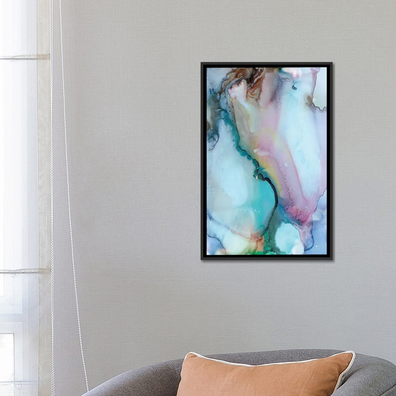 "into the galaxy ii" non disponible sur toile, H 26 po x l 18 po x P 1,5 po, Toile encadrée noire, Pas de tapis