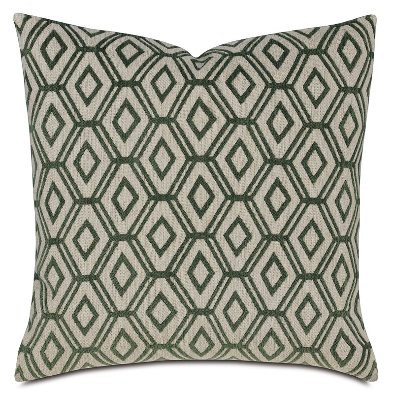 Fritz Diamond Decorative Pillow, Square 24"