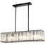 Petites pièces - Luminaire suspendu à niveaux unique et remarquable avec détails en cristal