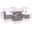 Vidaxl Garden Sofa Set PE Rattan Powder-Coated Steel