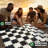 2-in-1 Premium Giant Checkers & Tic Tac Toe Game