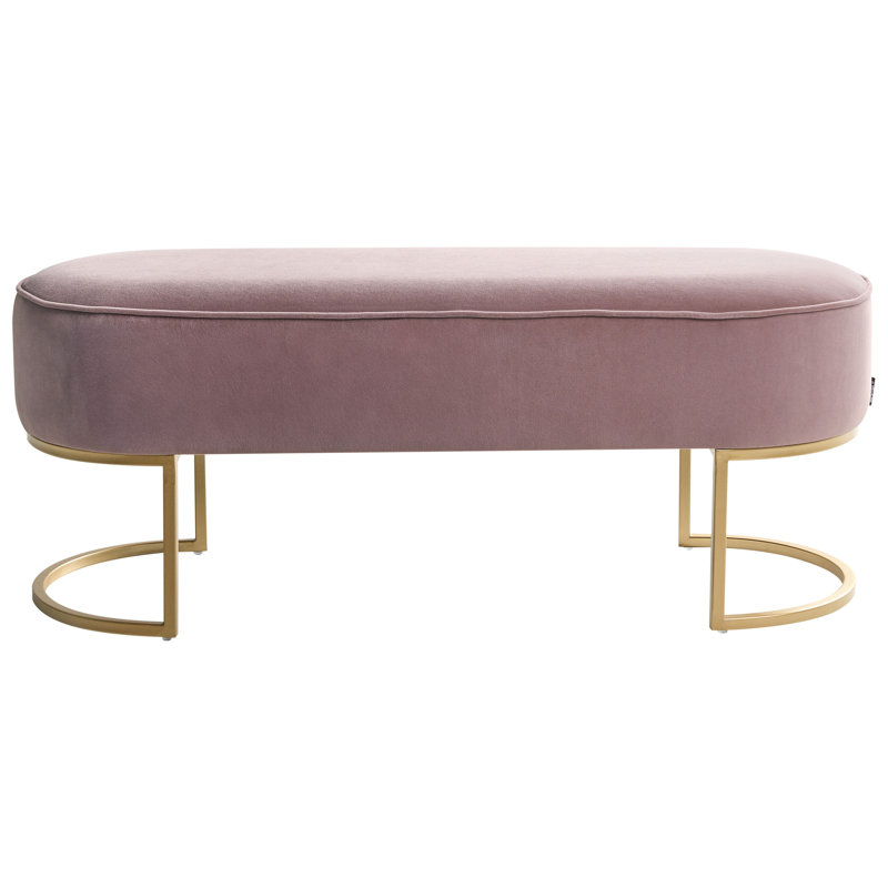 Velvet Upholstered Bench