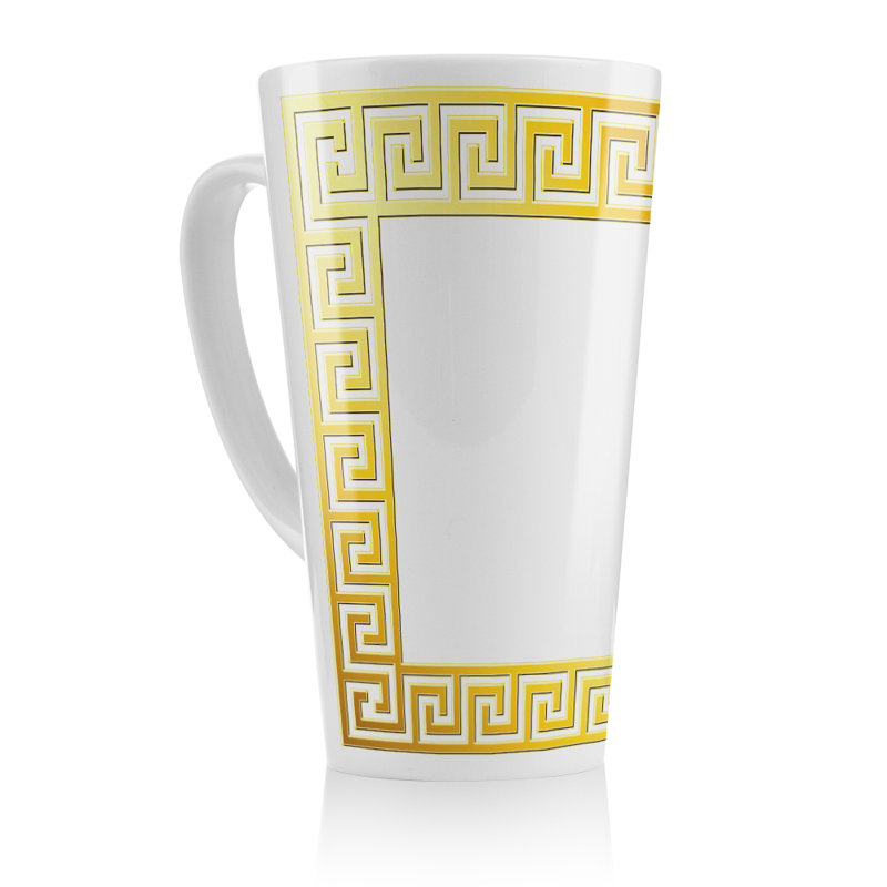 Greek Ornamental Frame Latte Mug