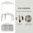 Outsunny 10' X 10' Pop Up Canopy Tent With Netting, Instant Gazebo, Ez Up Screen House Room With Carry Bag, Height Adjustable, For Outdoor, Garden, Patio-112305686
