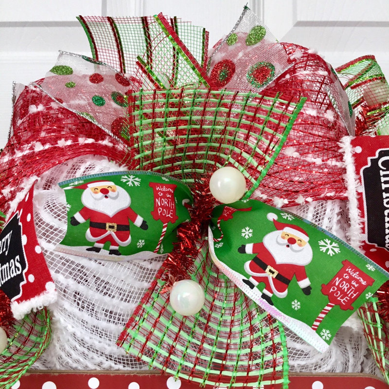 Couronne en acrylique 24 po Merry Christmas