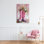 Bottes florales, toile de cowboy rose, design par LSR Design Studio