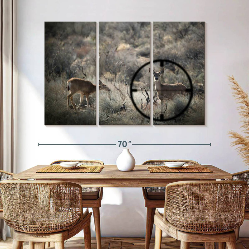 Deer Hunting, 36" H x 57" W