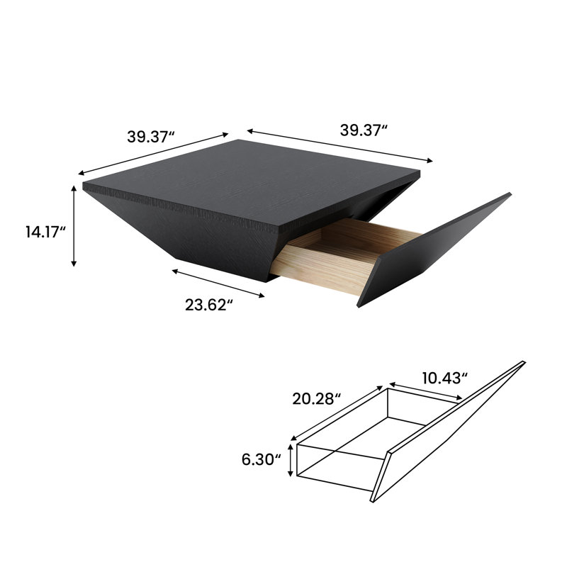 Hithin Coffee Table, Black
