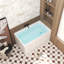 Baignoire autoportante rectangulaire en acrylique de 47 po avec bonde chromée, baignoire de trempage, certifiée CUPC