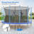 Babevy Round Backyard Trampoline with Safety Enclosure