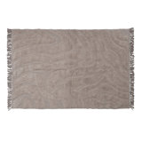 Melange Cotton Tufted Rug With Fringe