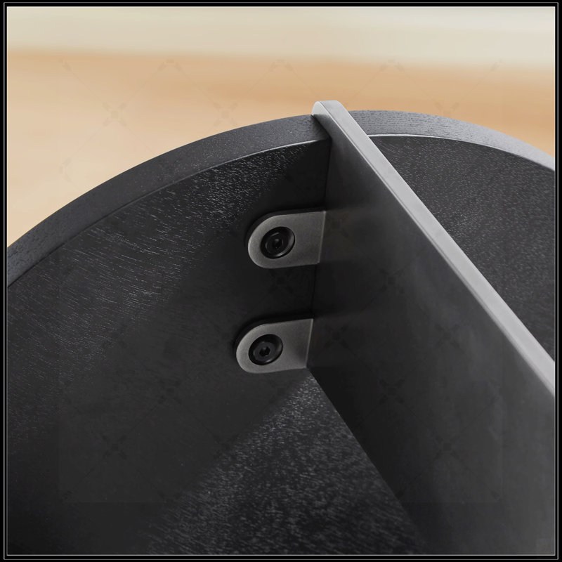 Table basse ronde, Noir