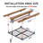 Overhead Garage Lifting Storage Rack, 4x4 Ft