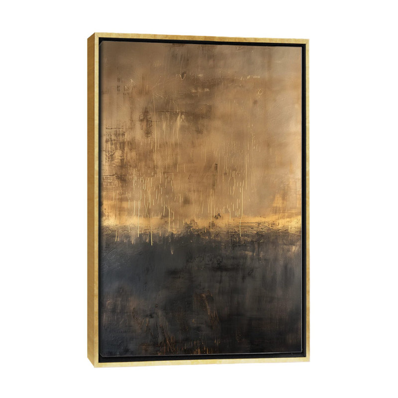 Light Begins, 26" H x 18" W x 1.5" D, Gold Floater Framed Canvas, No Mat