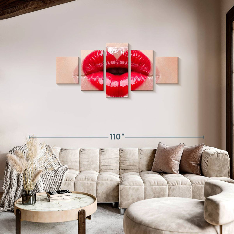 Pucker Up Lips, H 34 po x l 74 po
