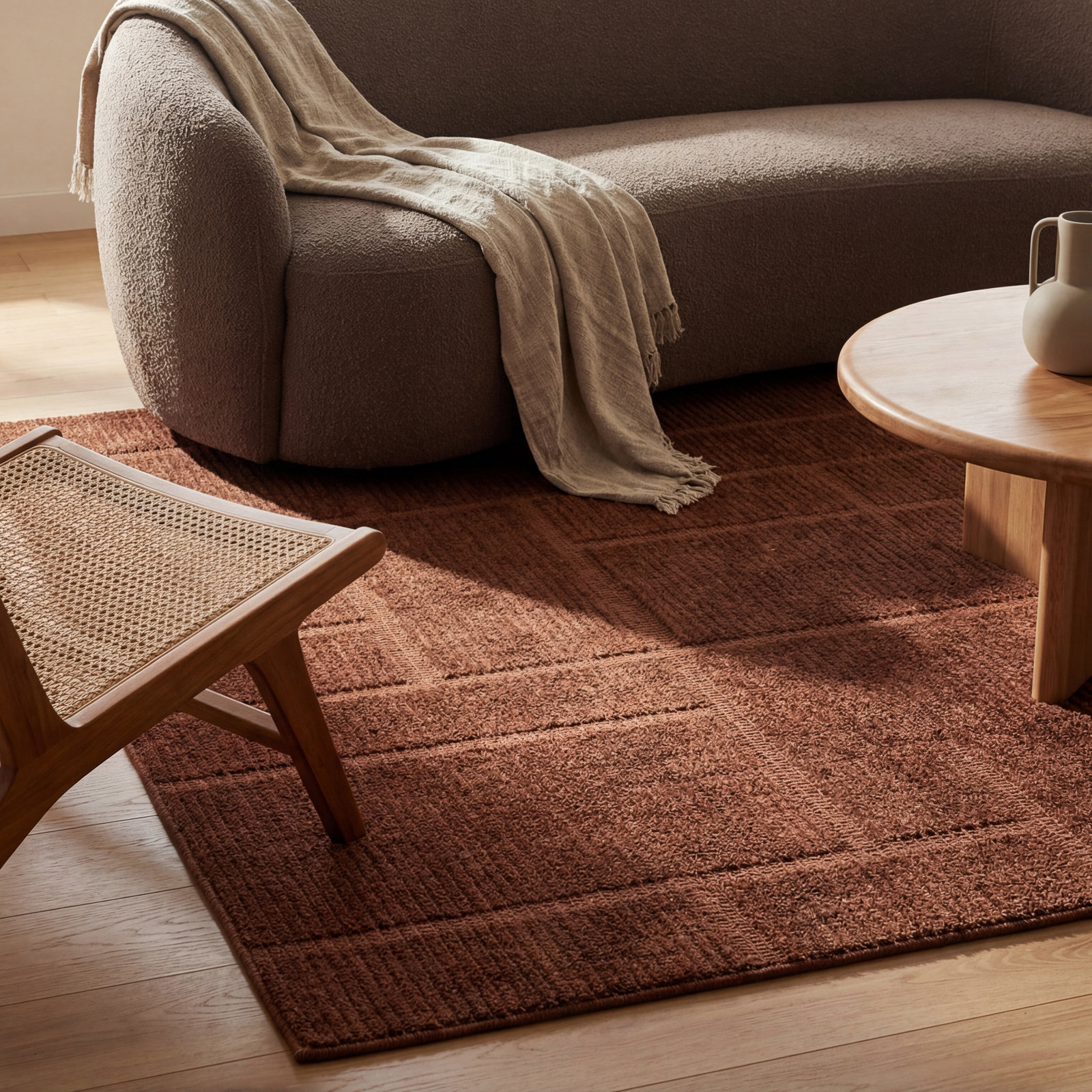 Abidi Cerisse Abstract Bohemian Rug, Rectangle 7'6" x 9'6"