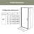 72 In. H Semi-Frameless Pivot Shower Door in Matte Black With Clear Glass-89254353