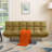 AC Pacific Modern Tufted Convertible Futon Sofa – Green-1214367067