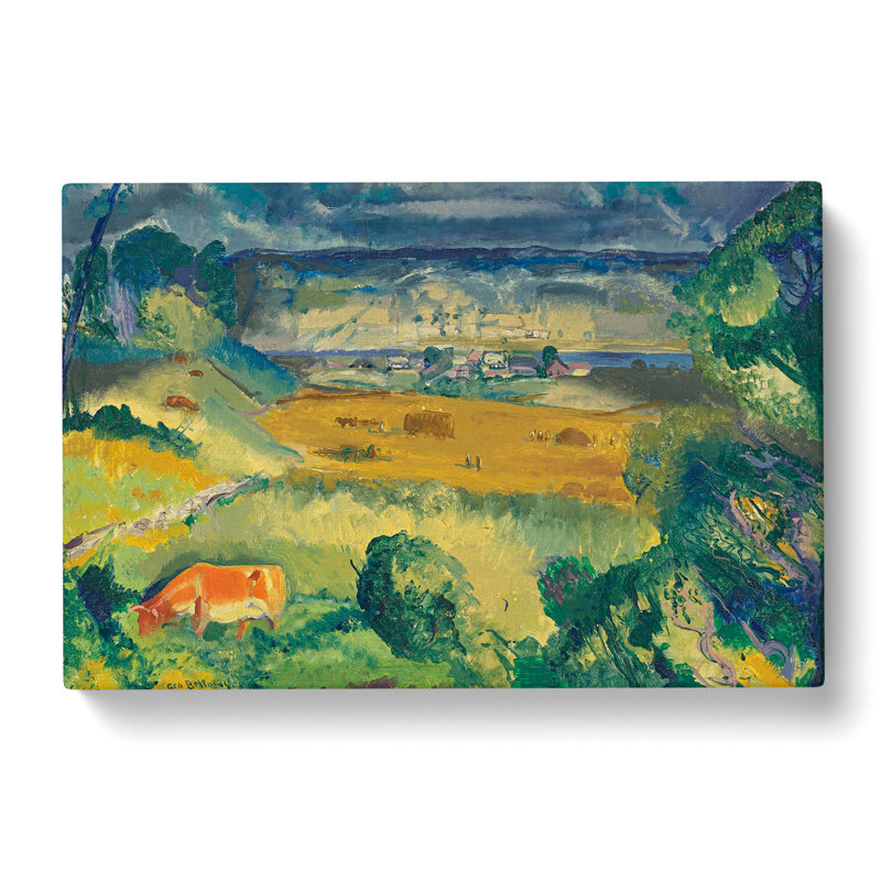 Harvest Landscape by George Bellows - Wrapped Canvas, 35cm H x 50cm W x 3cm D