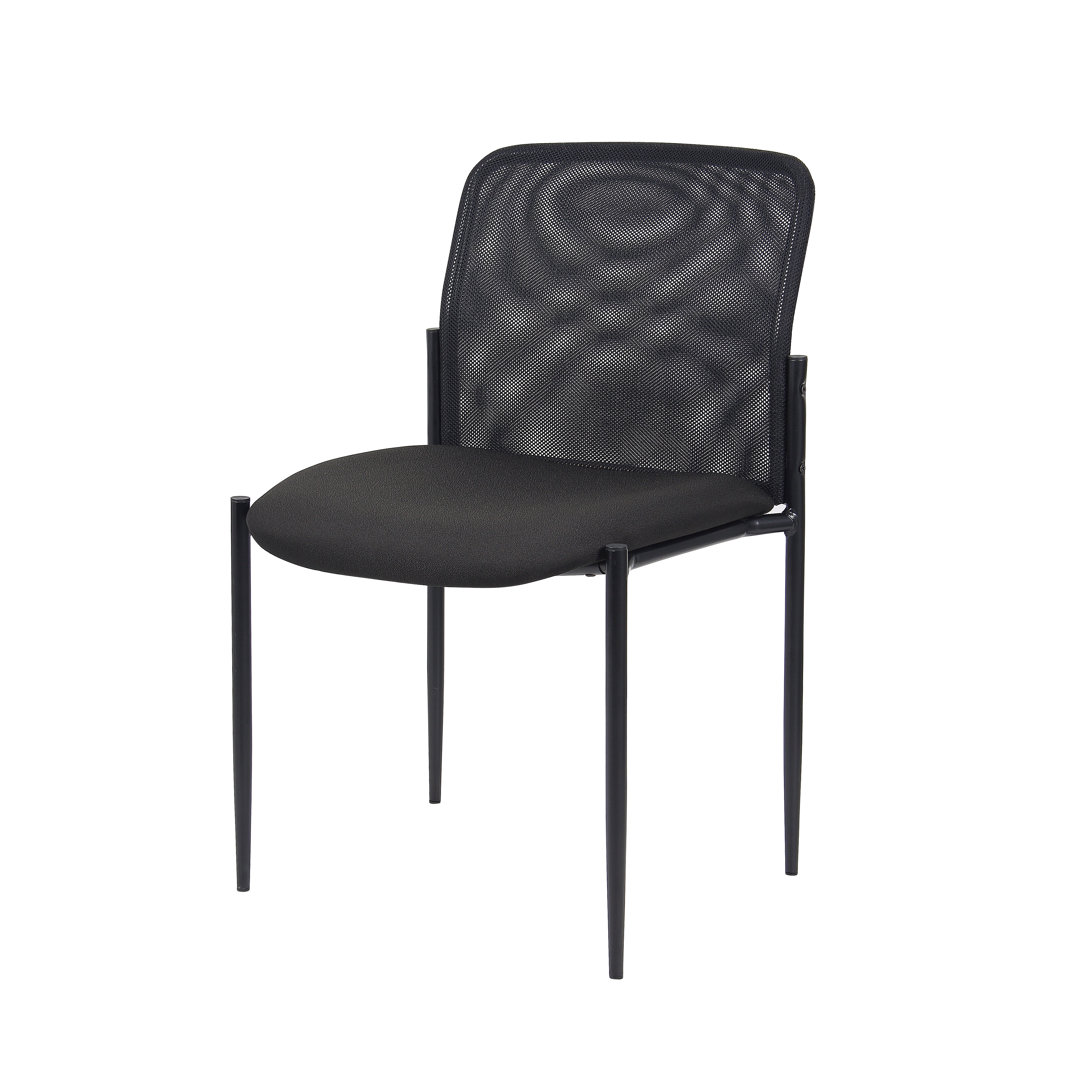 Nakaylah Stackable Reception Chair with Metal Frame Inbox Zero