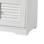 Banc de rangement à chaussures 28,74 po avec armoire à 2 portes, banc d'entrée avec rangement à chaussures blanc, banc à chaussures avec coussin, tablettes réglables, banc à chaussures pour vestibule, couloir-704581241