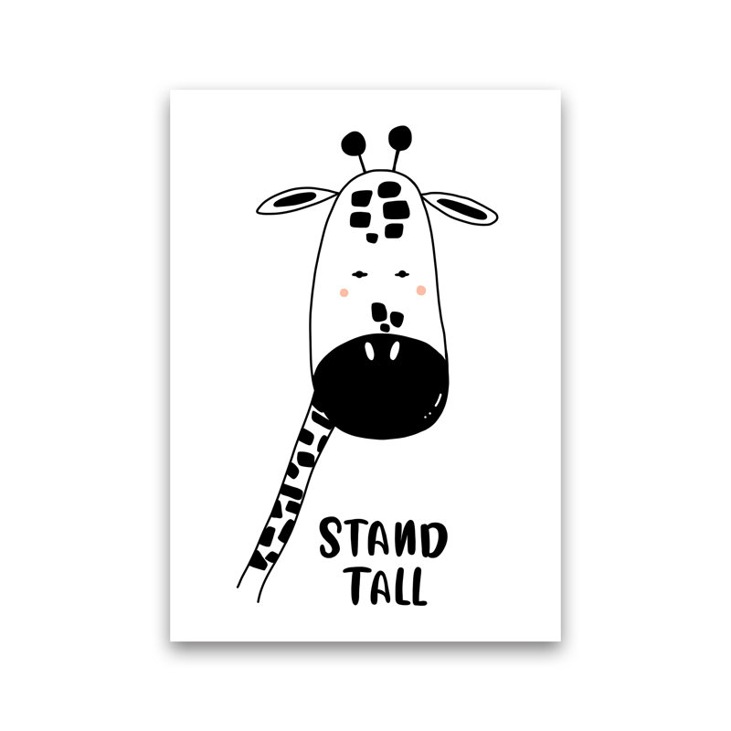 Giraffe by Miniofmine - Print, Unframed, 59cm H x 42cm W x 1cm D