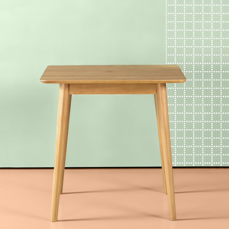 Table de salle à manger en bois massif 29,5 po Bednarz