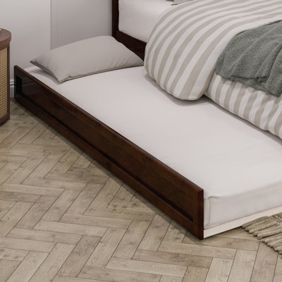 Sanvir Mid-Century Modern Solid Wood Trundle