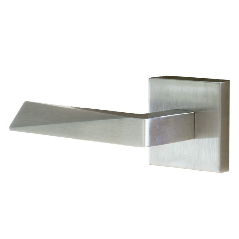 Alpine Lever 19 Single Dummy Left Hand With Square Rose, Left, Silver